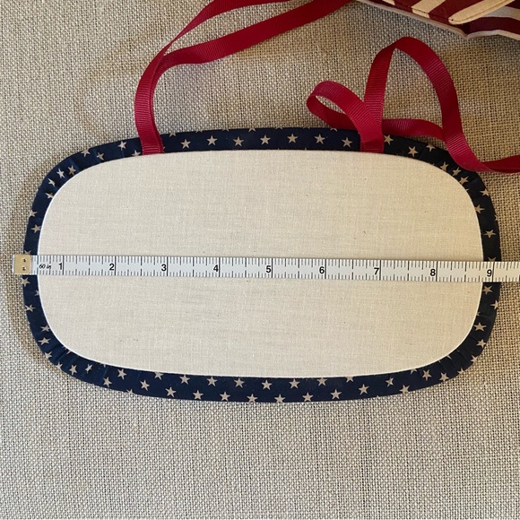 Stars & Stripes Lid, Bow & Handle-Cover for a Longaberger Basket - Picture 7 of 9